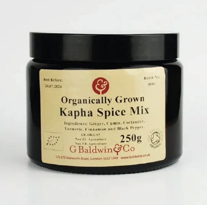 Organically Grown Kapha Spice Mix, 250g jar